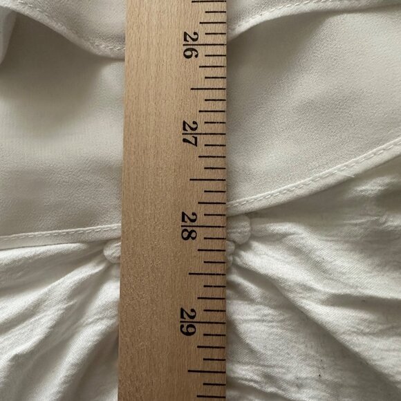 Calvin Klein Womens White Sleeveless Blouse 1X Lined Layered Flowy Feminine - Picture 10 of 11